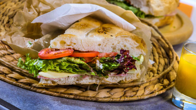 Gefülltes Fladenbrot