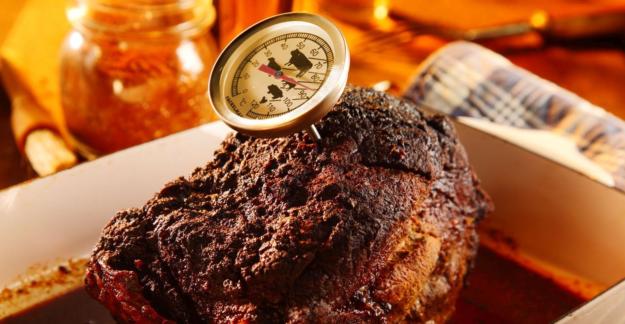 Whole roast shoulder of pulled pork