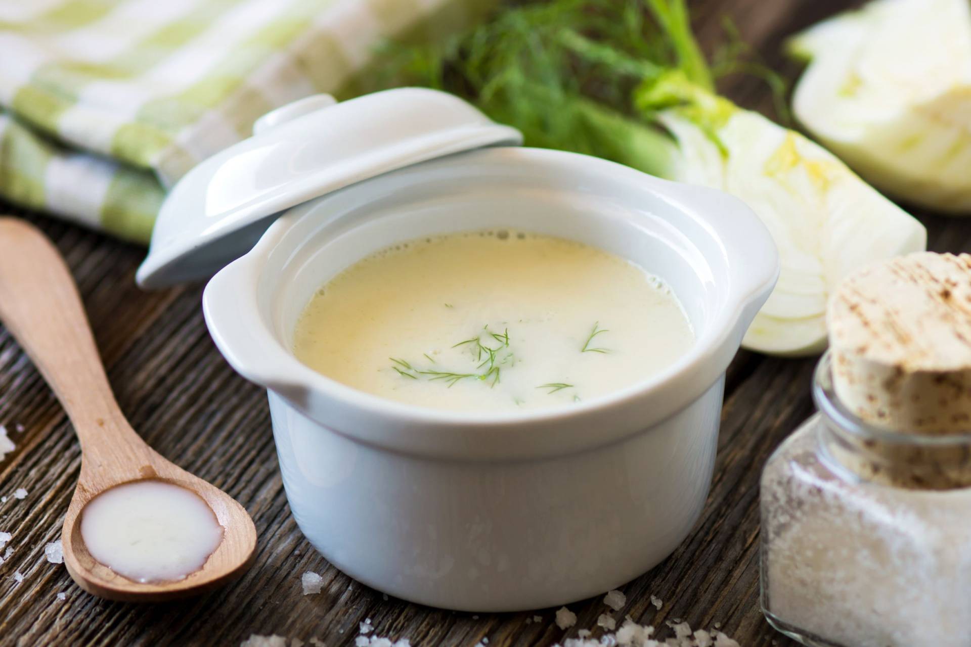 Fenchelsuppe mit Parmesan - Landgemachtes