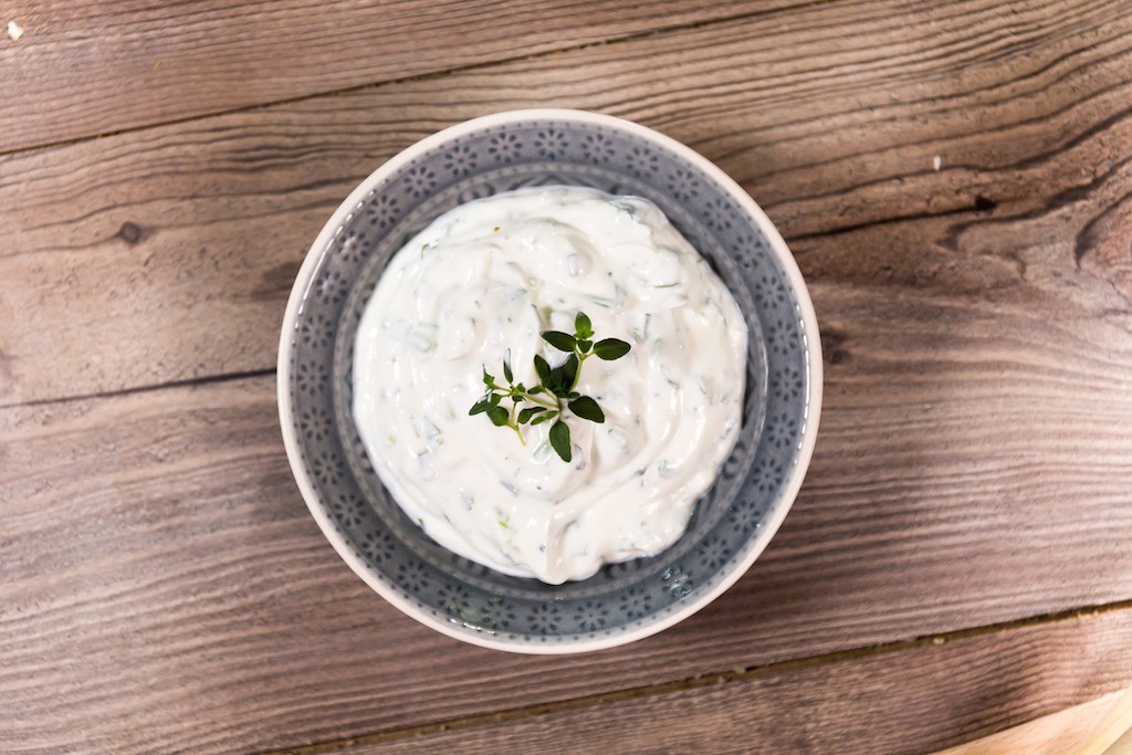 Thymiankartoffeln mit Kräuterquark - Landgemachtes