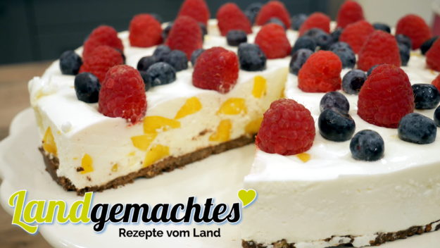 No-bake-Mango-Quark-mit-Schokoboden