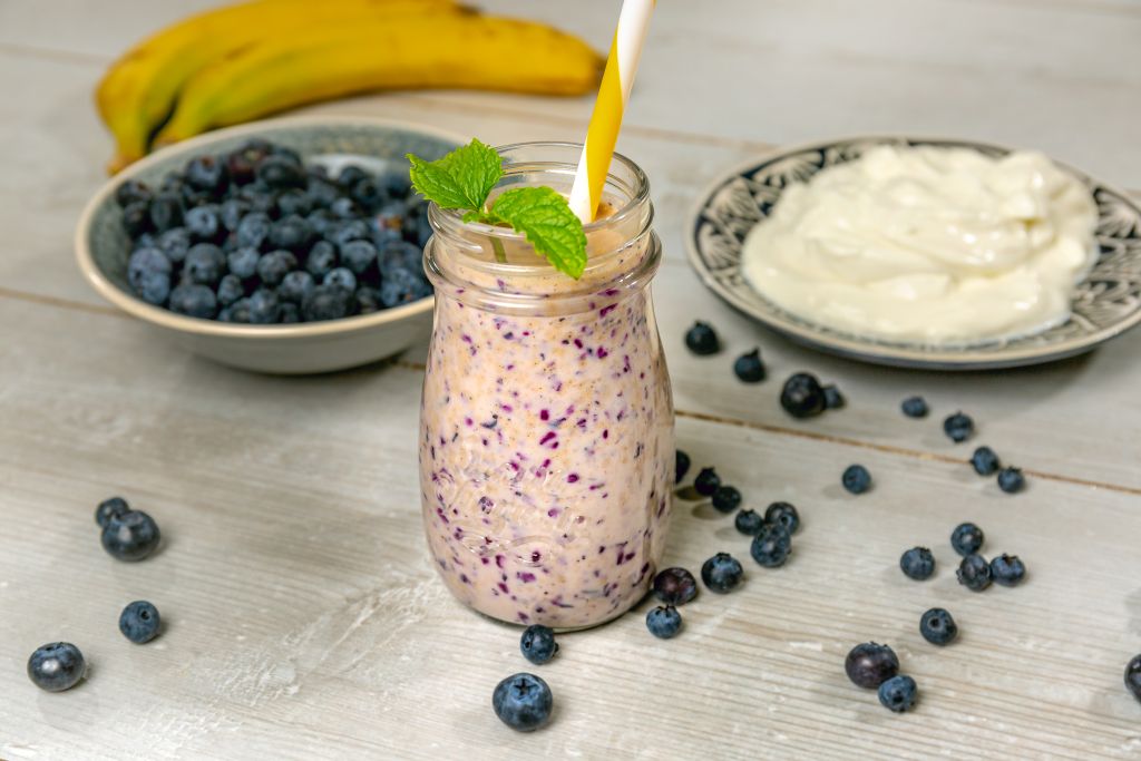 Blaubeershake mit Skyr - Landgemachtes