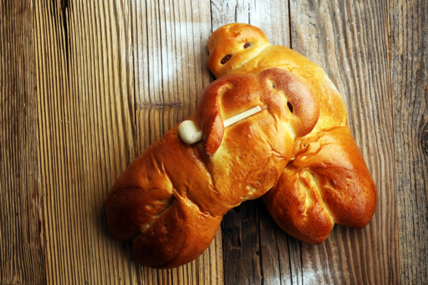 stutenkerl or weckmann. baked traditional german pastery