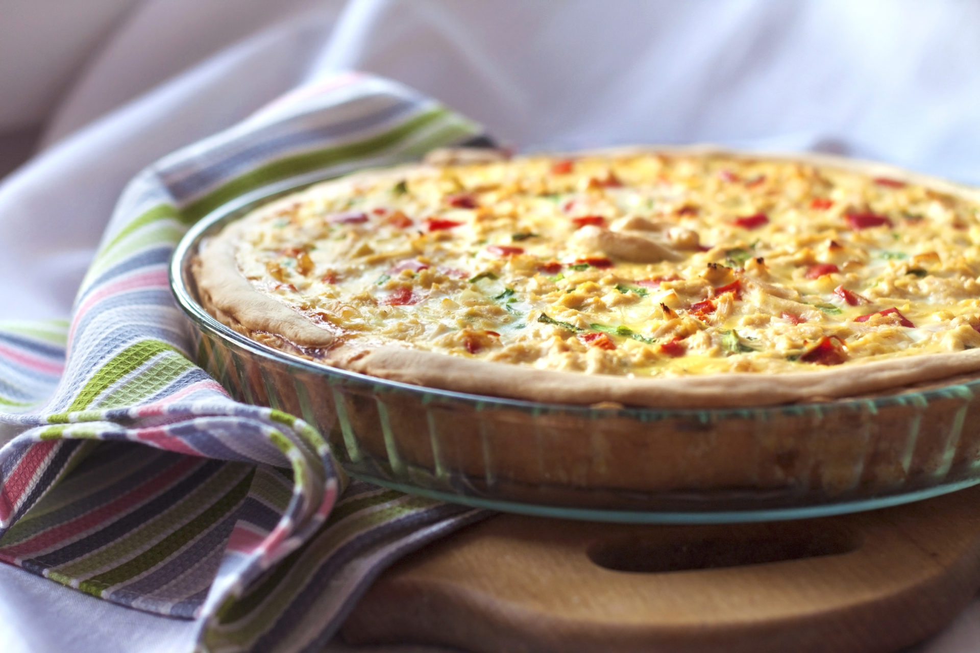 Paprika-Zwiebel-Quiche - Landgemachtes