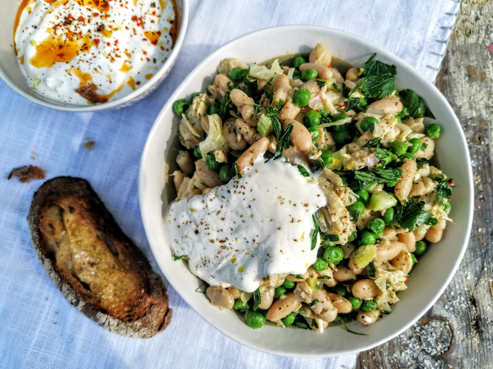 Thunfisch-Salat mit Gewürzjoghurt - Landgemachtes