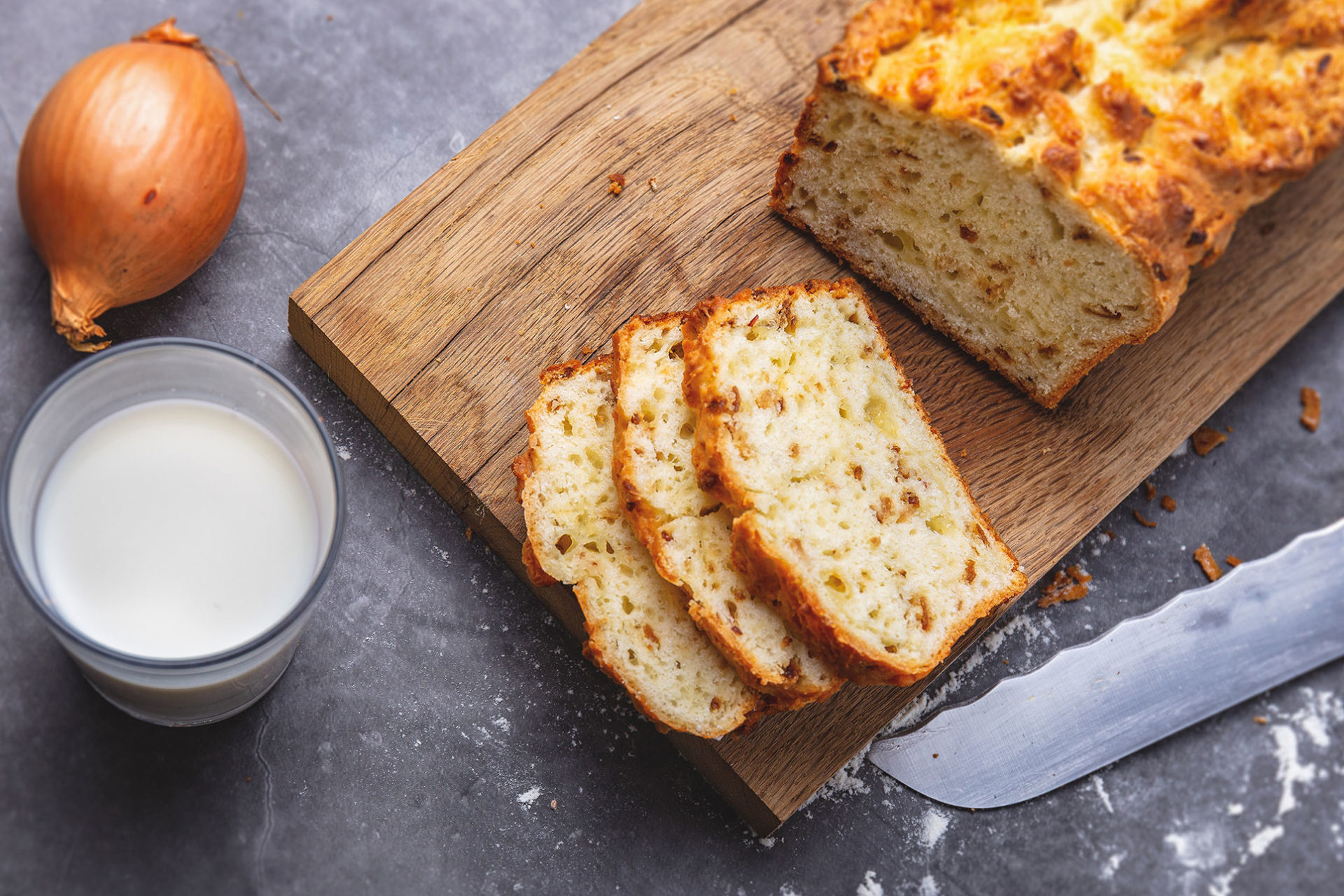 Käse-Zwiebel-Brot - Landgemachtes