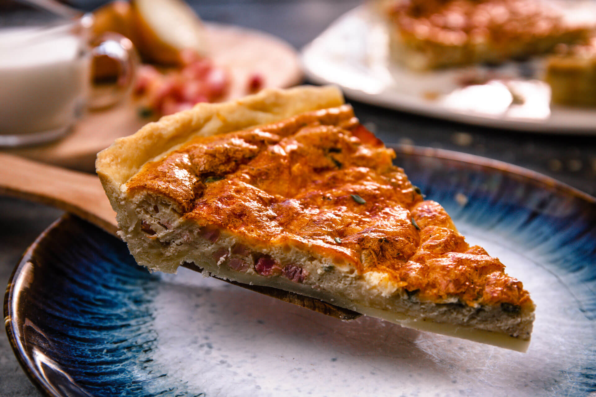 Lothringer Käsekuchen - Quiche Lorraine - Landgemachtes