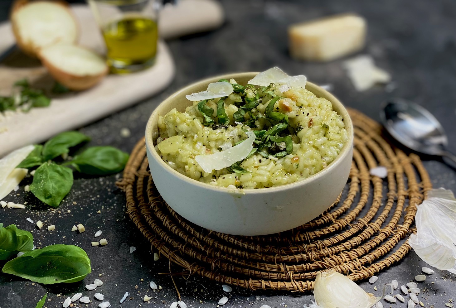 Basilikum-Risotto - Landgemachtes