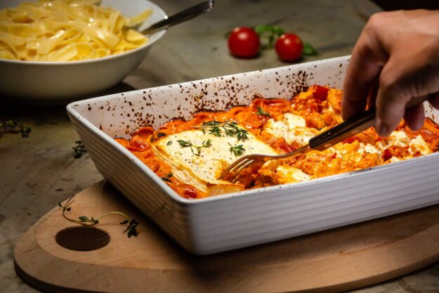 baked-feta-pasta_2 Schafskäsenudeln, Fetaauflauf, Ofenkäse