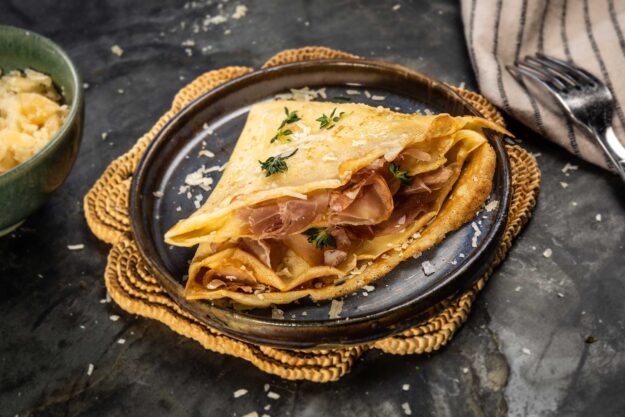 mediterrane_crepes_2 herzhafte Crêpes, Crêpes mit Käse