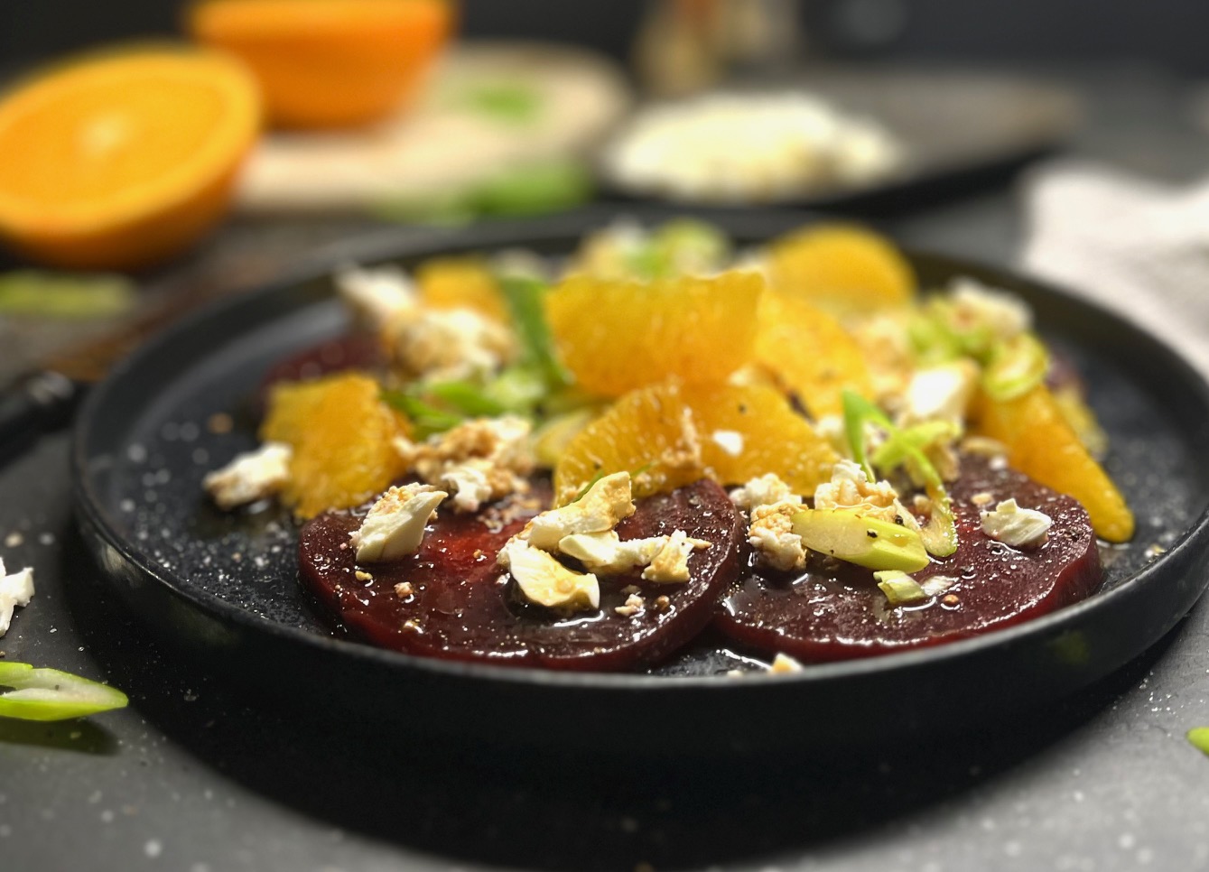 Rote Bete-Carpaccio mit Orangen - Landgemachtes