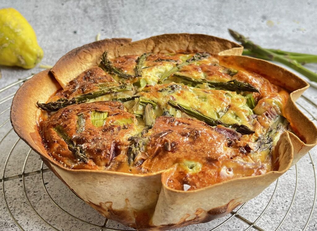 Schnelle Spargelquiche