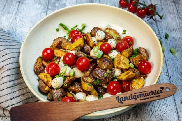 Wedges-Salat_2_web Kartoffelsalat, Kartoffel Wedges Salat, Wedges Salat