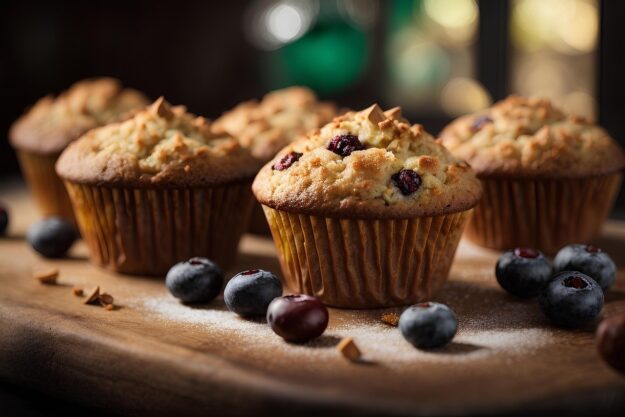Heidelbeer-Muffins mit Joghurt Heidelbeermuffins, Muffins mit Joghurt und Heidelbeeren