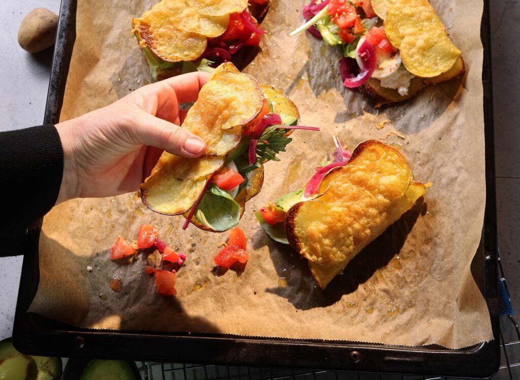 Kartoffel-Käse-Sandwich