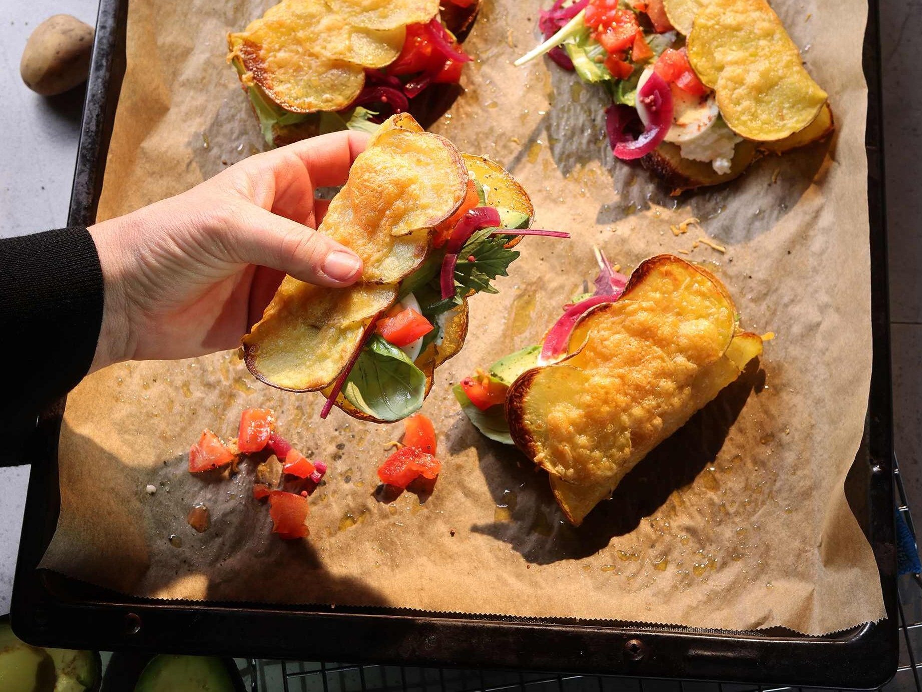 Kartoffel-Käse-Sandwich