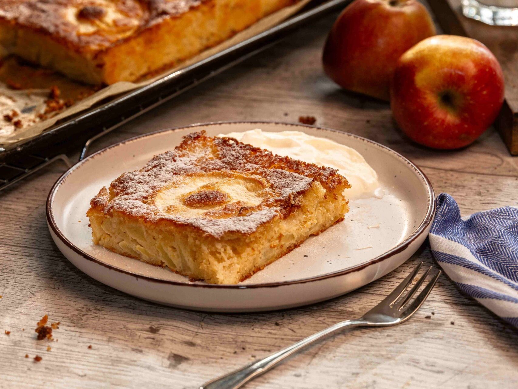 Landfrauen-Apfelkuchen mit Lupinenmehl