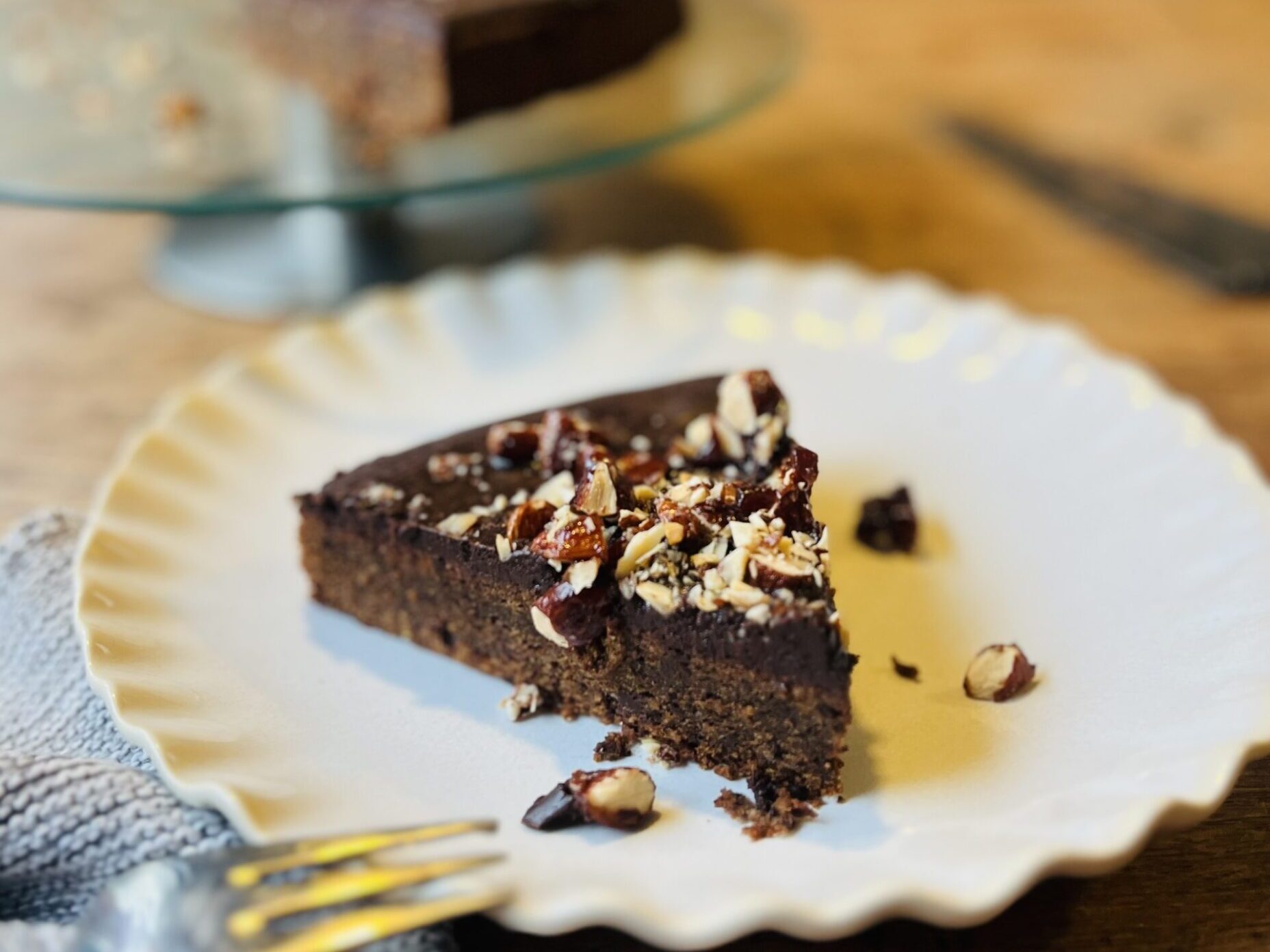 Schokokuchen mit Mandelkaramell