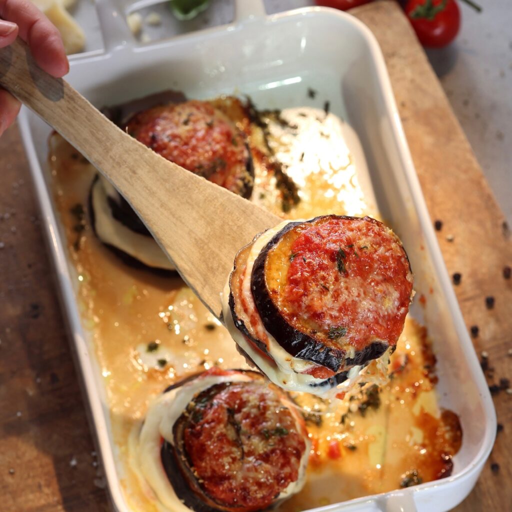 Auberginenauflauf mit Parmesan Auberginenauflauf