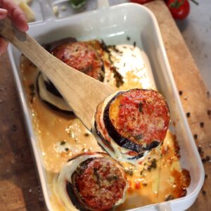 Auberginenauflauf mit Parmesan