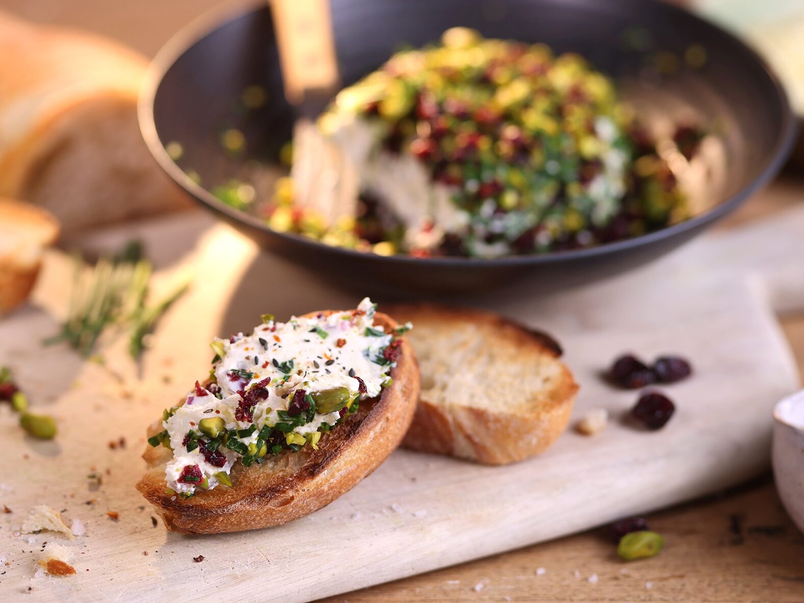 Pistazien-Cranberry-Frischkäse