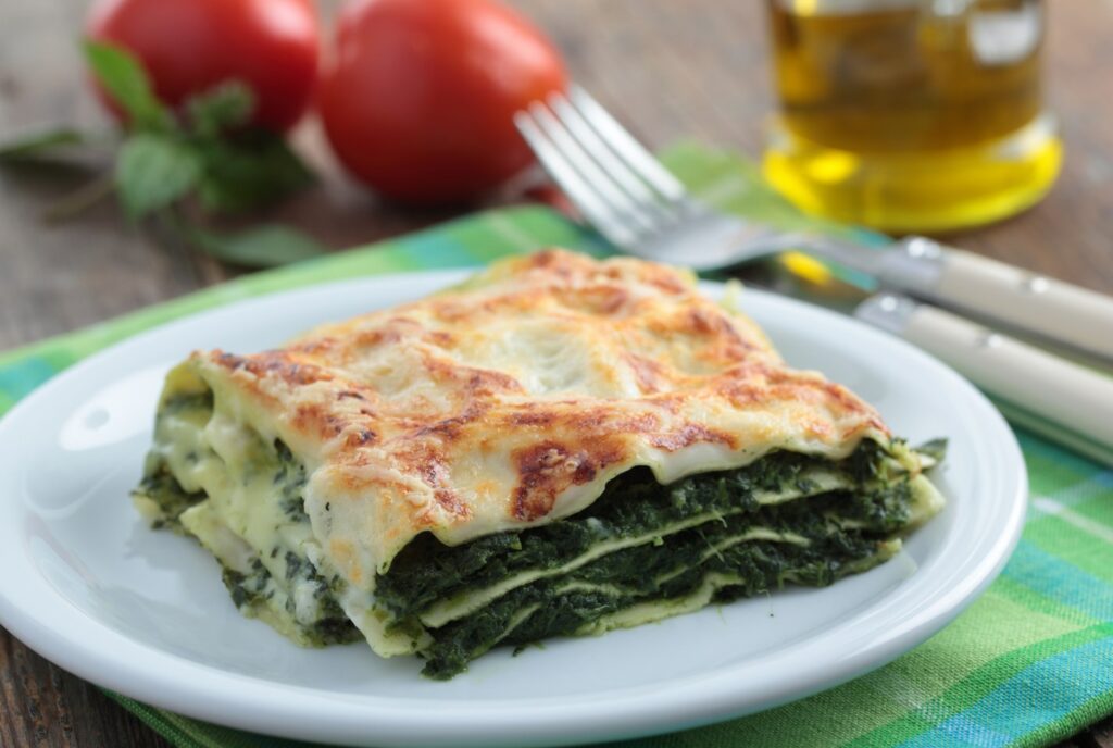 Spinat-Lasagne