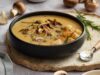 Pilzcremesuppe mit Croûtons