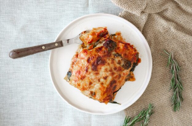 Rote Linsen Lasagne